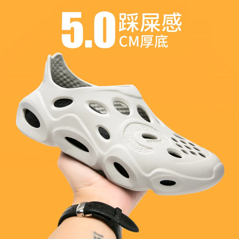 Summer Comfortable Men's Garden Clogs Breathable EVA Injection Shoes Casual Sandal Woman Beach Slippers Water Shoes Clogs Cheap