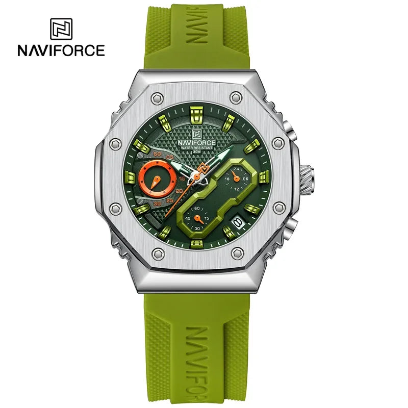 NAVIFORCE NF8035 Fashion Sport Lover's Watches for Men and Women Silicone Strap Military Waterproof High Quality Couple watches