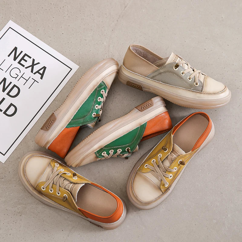Spring Summer Casual Sneakers Women 2024 New Design Ladies Vulcanized Shoes High Quality Women Loafers Slip On Flats Shoes