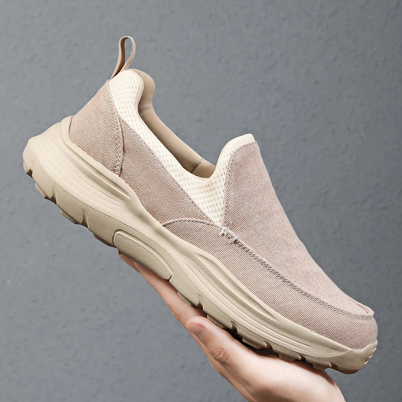 New Men Canvas Shoes Fashion Men's Casual Shoes Light Non-slip Loafer Washed Denim Flat shoes Outdoor Sneakers Vulcanized Shoes