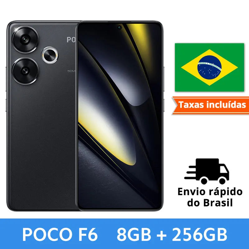 NEW POCO F6 Smartphone Snapdragon®8s Gen 3 1.5K CrystalRes AMOLED 90W Turbo Charging 5000mAh Battary 50MP dual camera with OIS