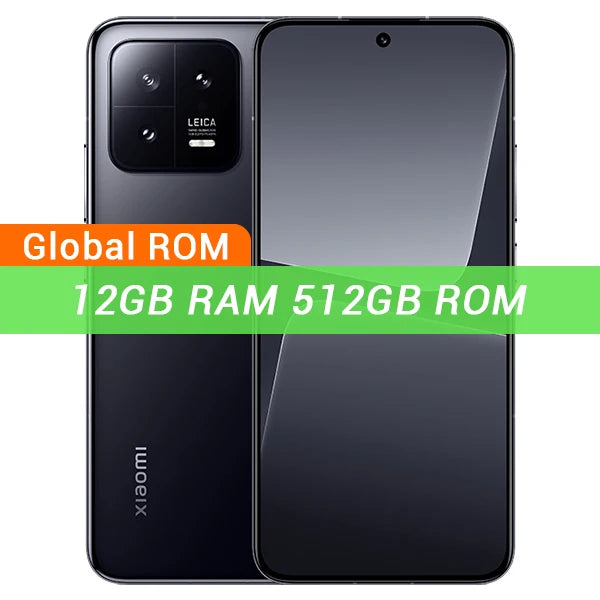 Xiaomi Mi 13 Global ROM Snapdragon 8 Gen 2 Cellphone 120Hz OLED Screen 50MP Leica Camera 67W Fast Charger IP68 MIUI 14
