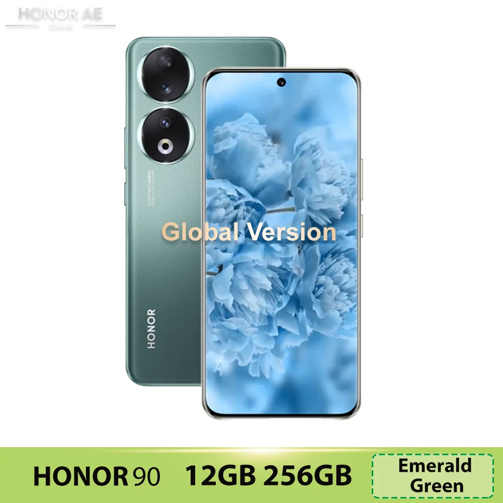 Global Version HONOR 90 5G 200MP Ultra-Clear Camera Snapdragon 7 Gen 1 5000mAh Battery Life 66W Supercharger 120Hz
