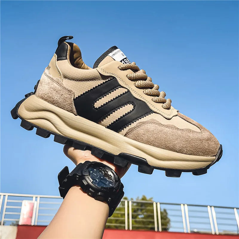 Fashion Designer Men Shoes Thick Sole Shoes Casual Sneakers Men Platform Trend Chunky Sneakers Walking Shoes