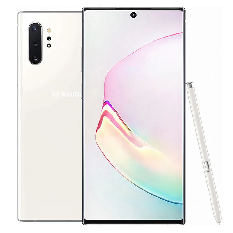 Samsung Galaxy Note10 Plus Note10+ N975U1 256/512GB ROM 12GB RAM 6.8" Snapdragon 855 NFC 4G LTE Original Unlocked Cell Phone