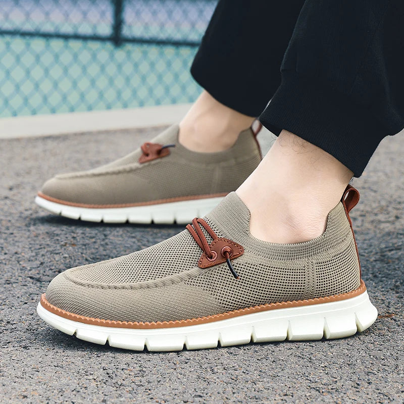 RM Outdoor Men’s Sneakers Shoes Men Loafers Lightweight Summer Fashion Breathable Mesh Men Casual Shoes Men Trainer