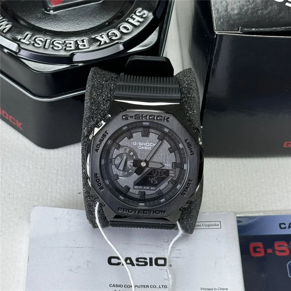 New Men's Watch GM-2100 Waterproof and Shockproof Date Sports Alarm Clock Multi functional LED Dual Screen Watch