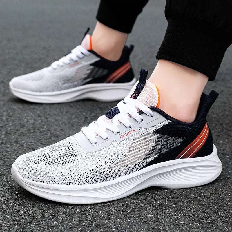 New Men's Sneakers Autumn Winter Male Shoes Breathable Mesh Sport Shoes Comfortable Fashion Men Plus Size Footwear