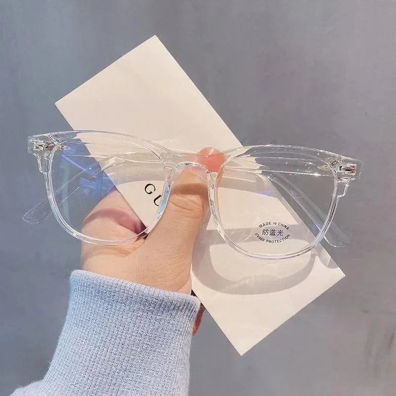 2024 New Transparent Computer Glasses Frame Women Men Anti Blue Light Round Eyewear Blocking Glasses Optical Spectacle Eyeglass