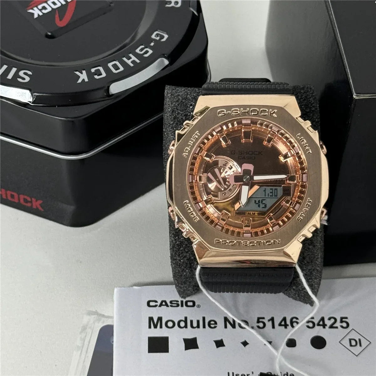 New Men's Watch GM-2100 Waterproof and Shockproof Date Sports Alarm Clock Multi functional LED Dual Screen Watch