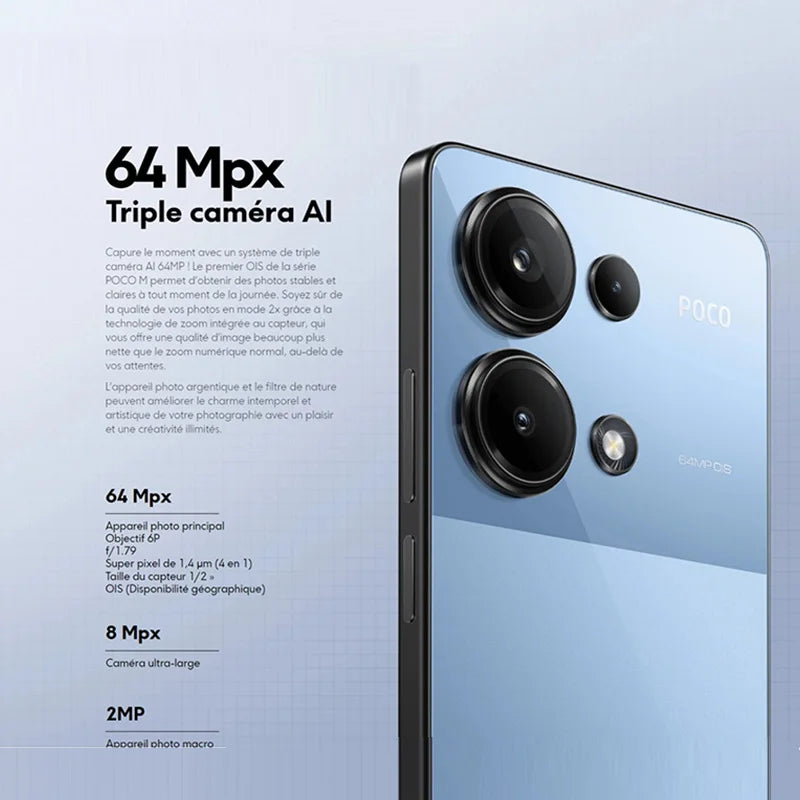 POCO M6 Pro 4G smart phones NFC Helio G99-Ultra 120Hz Flow AMOLED 64MP camera 67 W Charge 5000mAh local warranty global version