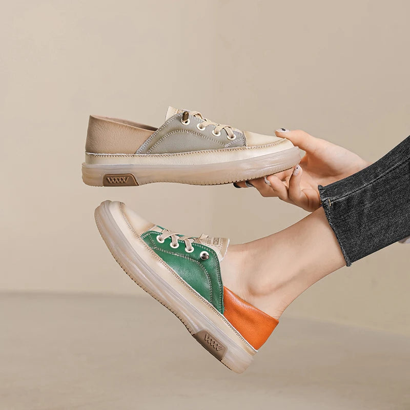 Spring Summer Casual Sneakers Women 2024 New Design Ladies Vulcanized Shoes High Quality Women Loafers Slip On Flats Shoes