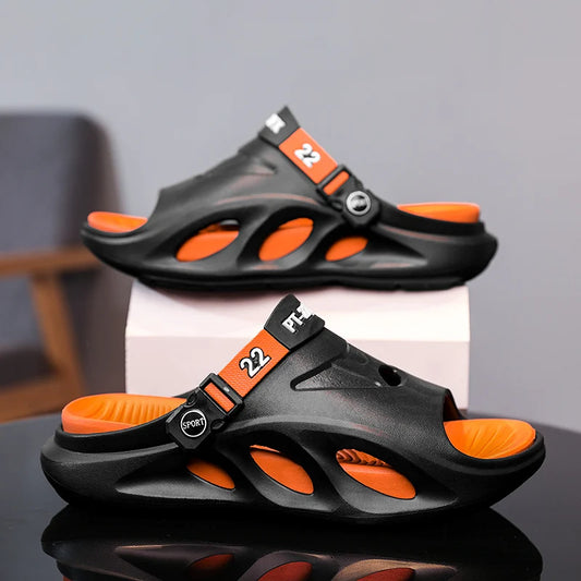 New Style Summer Men Slippers EVA Mans Flip Flops Outdoor Beach Sandals Young Fashion Men's Sandals Thick Bottom Non-slip Shoes