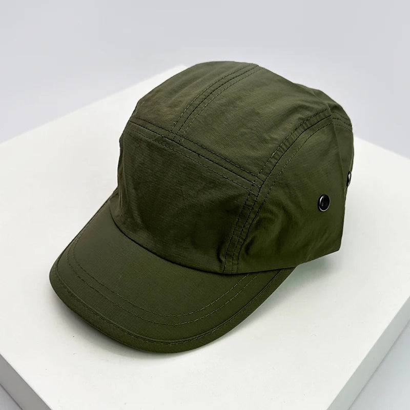 New Men Women Quick Drying Retro Snapback Caps Outdoor Camping Sunshade Breathable Baseball Hats Versatile Fashion Simple Light