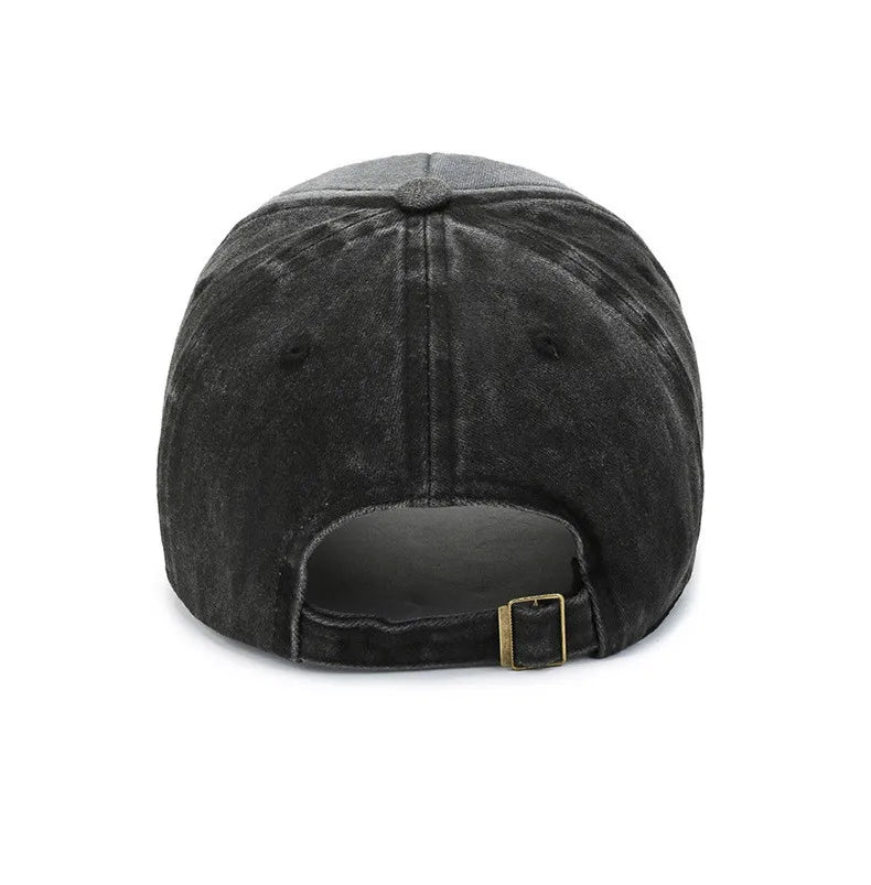 2022 Men's and Women's Outdoor Baseball Cap Shark Cowboy Hat Adjustable Peaked Cap Sun Hat Embroidered Washed Cotton Hat Couple
