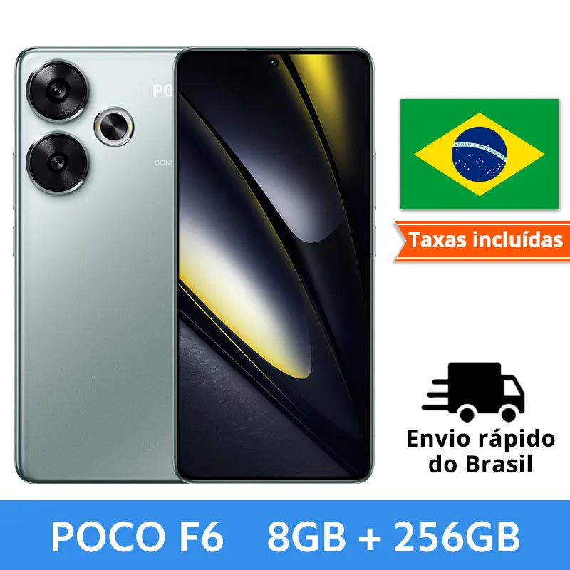 NEW POCO F6 Smartphone Snapdragon®8s Gen 3 1.5K CrystalRes AMOLED 90W Turbo Charging 5000mAh Battary 50MP dual camera with OIS
