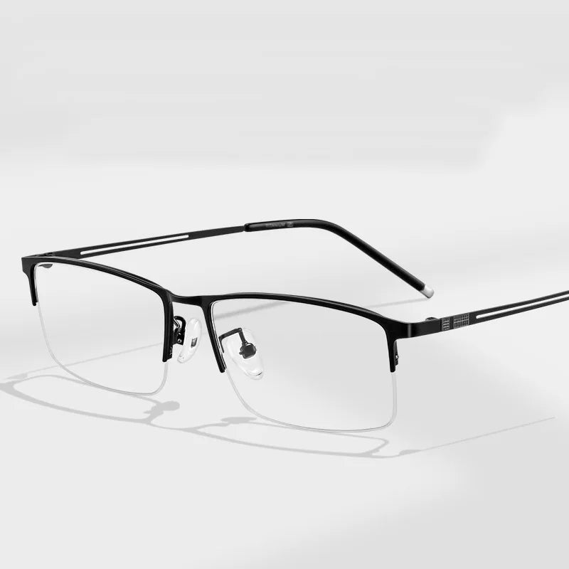 Reven Jate 990070 Spectacles Optical Fashion Light Eyeglasses Frame For Men Eyewear Half-rim Glasses with 3 Optional Colors