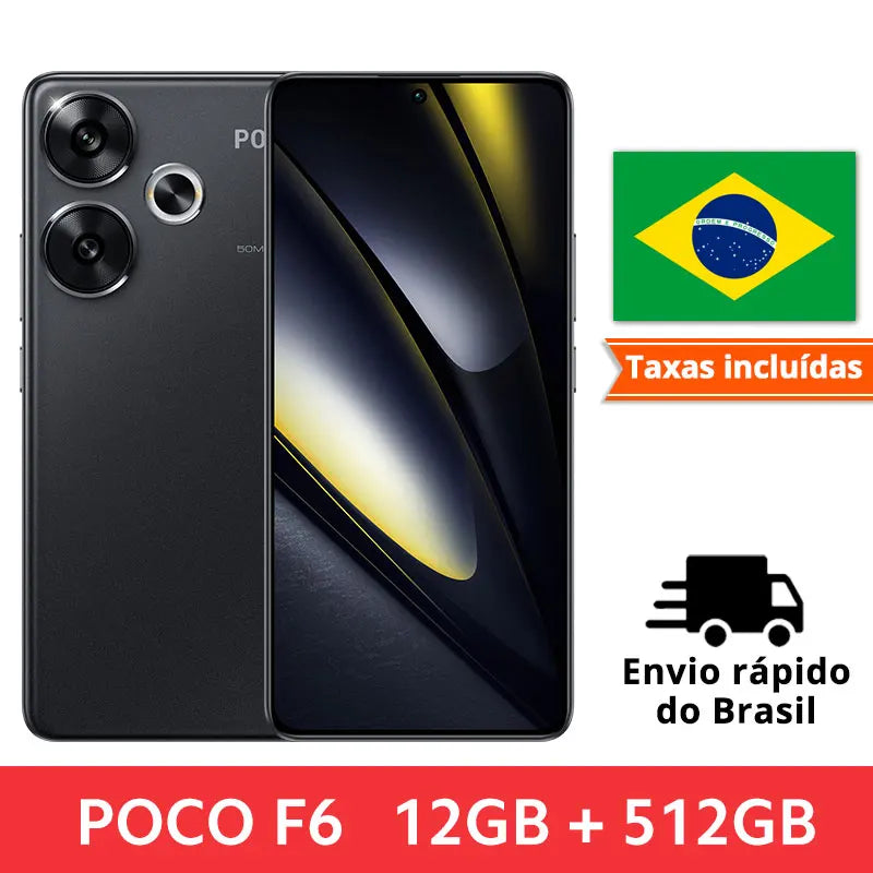 NEW POCO F6 Smartphone Snapdragon®8s Gen 3 1.5K CrystalRes AMOLED 90W Turbo Charging 5000mAh Battary 50MP dual camera with OIS