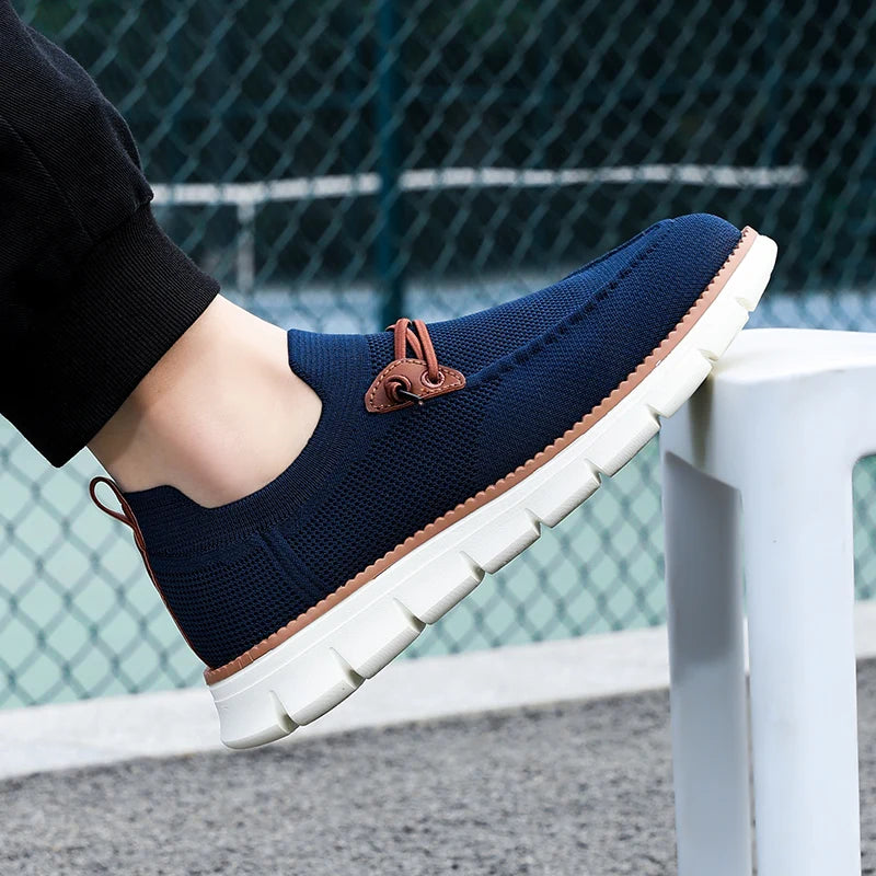 RM Outdoor Men’s Sneakers Shoes Men Loafers Lightweight Summer Fashion Breathable Mesh Men Casual Shoes Men Trainer