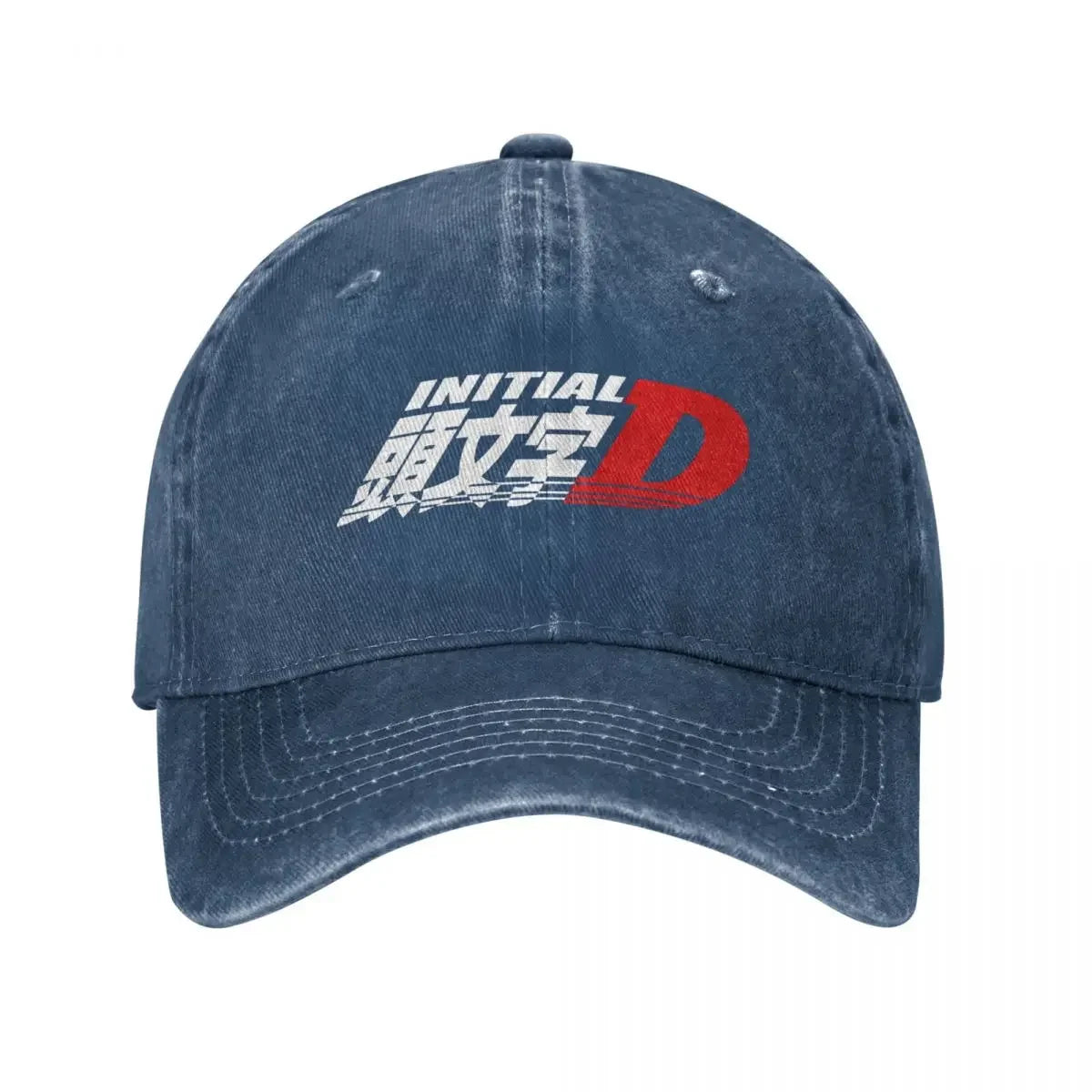 Anime Initial D Logo Spring Summer Cap Dad Baseball Cap Hip Hop Race Racing Hat Denim Outdoor Travel Casquette