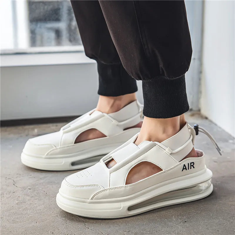 Men's Sandals Summer Leather Sandals Holiday Outdoor Casual Shoes Beach Sandalias Zapatos Hombre Chaussure Homme