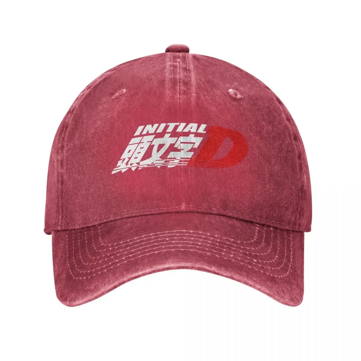Anime Initial D Logo Spring Summer Cap Dad Baseball Cap Hip Hop Race Racing Hat Denim Outdoor Travel Casquette