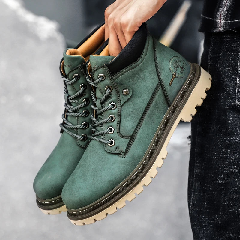 Brand Men Super Warm Snow Boots Winter Men's Ankle Boots Waterproof Short Outdoor Sneakers Autumn Men's Motorcycle