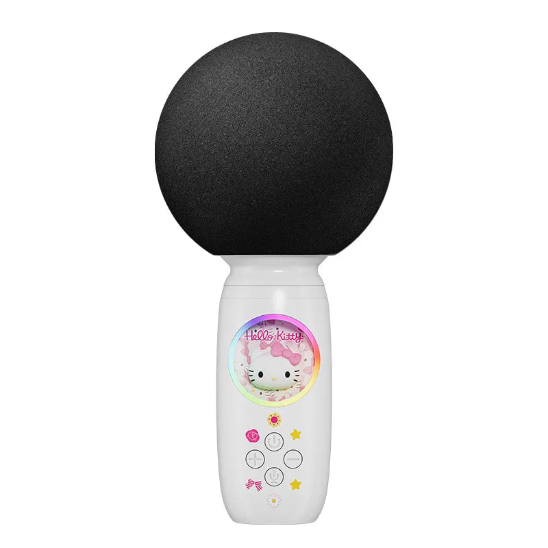 Sanrio Bluetooth Karaoke Machine Portable Speaker System Wireless Bluetooth Microphone With Light Machine Home Family Singing