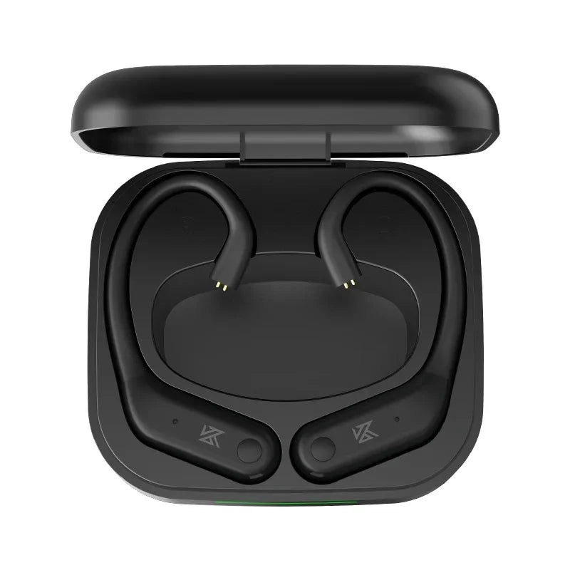 كابل ترقية خطاف الأذن اللاسلكي KZ AE01 متوافق مع البلوتوث 5.4 سماعات أذن موسيقية HIFI سلك موصل C-PIN مع علبة شحن