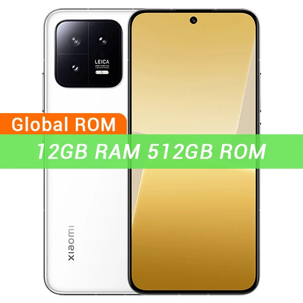 Xiaomi Mi 13 Global ROM Snapdragon 8 Gen 2 Cellphone 120Hz OLED Screen 50MP Leica Camera 67W Fast Charger IP68 MIUI 14
