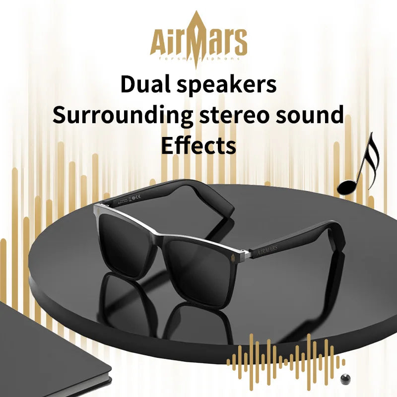 Smart Glasses Earphones Wireless Bluetooth 5.0 Sunglasses Outdoor Sports Earphones Call Anti Blue Light Music Glasses