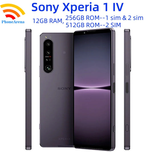 Sony Xperia 1 IV 1IV 12GB+256GB 512GB ROM Original 6.5" OLED Snapdragon 8 Gen 1 12PM Fingerprint NFC Unlocked 5G Mobile Phone