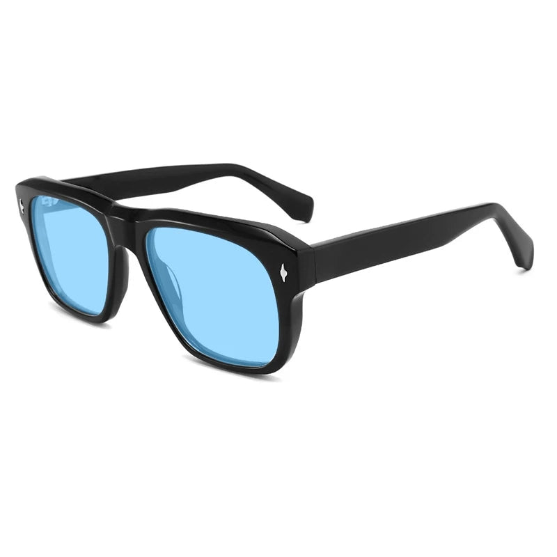 Vintage Polarized Acetate Sunglasses Men Handmade Quality Retro Designer UV400 Sunglasses Women Luxury Brand Big Face Eyewear