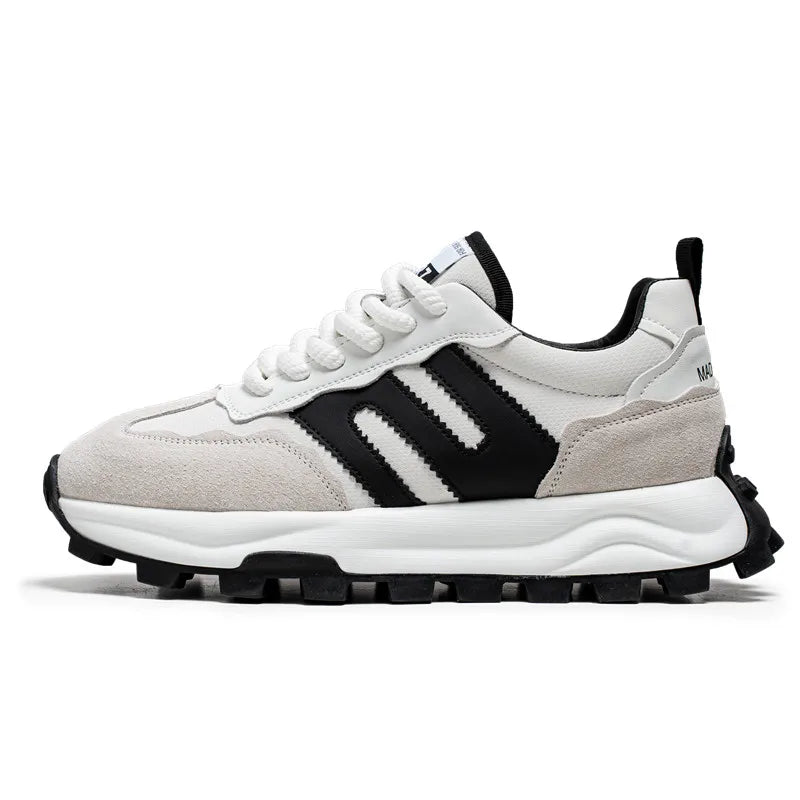 Fashion Designer Men Shoes Thick Sole Shoes Casual Sneakers Men Platform Trend Chunky Sneakers Walking Shoes