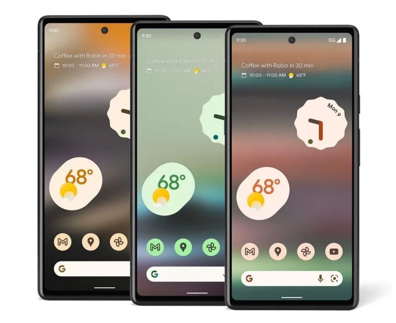 Google Pixel 6A 6GB RAM 128GB ROM 6.1" NFC Octa Core Google Tensor Original Unlocked 5G Cell Phone