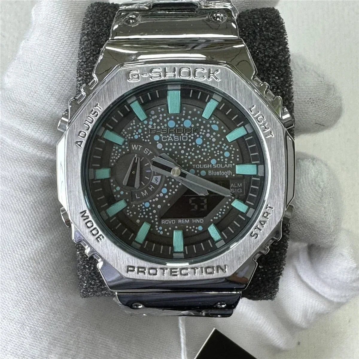 New Men's Watch GM-2100 Waterproof and Shockproof Date Sports Alarm Clock Multi functional LED Dual Screen Watch