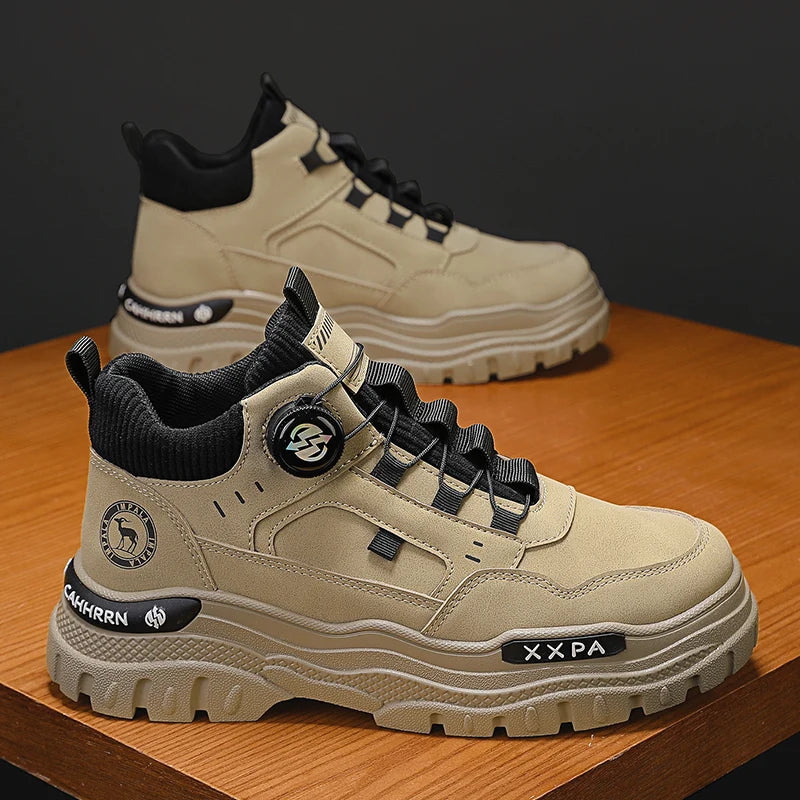 CYYTL Mens Boots Shoes Winter Casual Leather Cowboy Chelsea Tactical Combat Outdoor Hiking Ankle Sneakers Designer Luxury Tennis