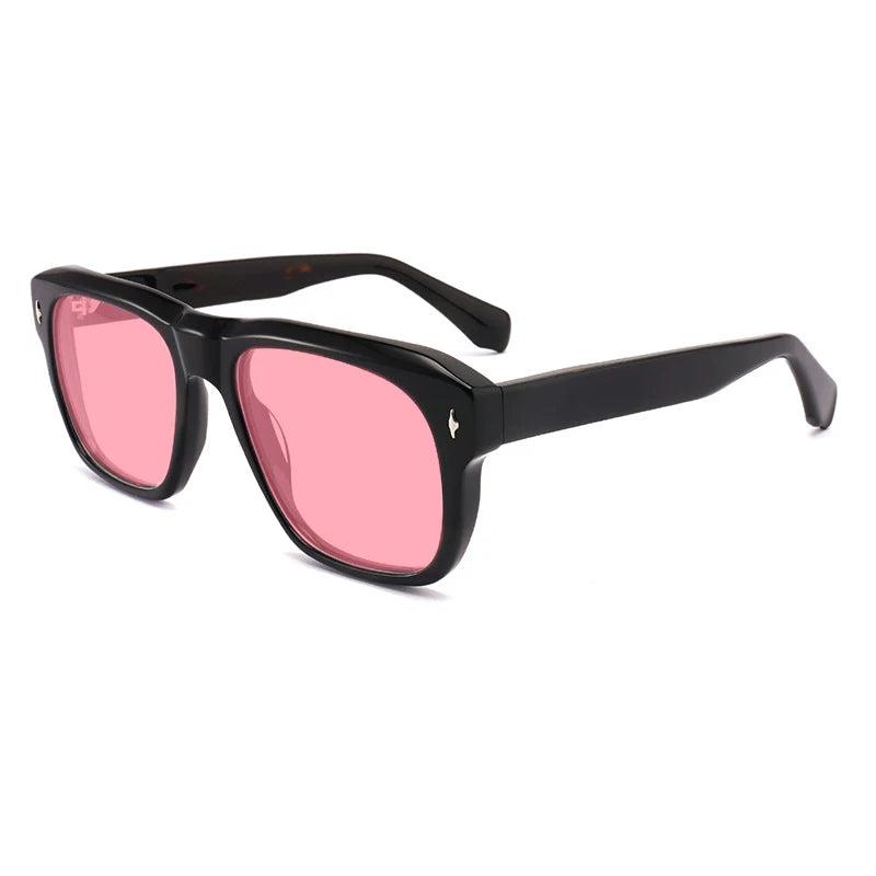 Vintage Polarized Acetate Sunglasses Men Handmade Quality Retro Designer UV400 Sunglasses Women Luxury Brand Big Face Eyewear