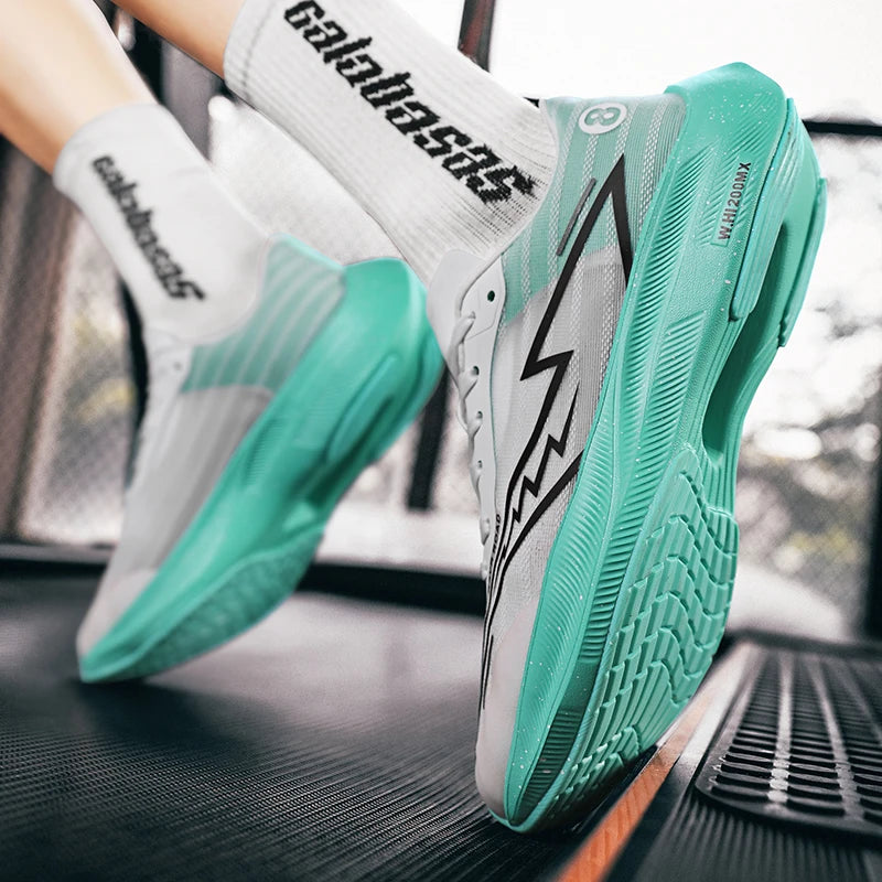 Sneaker Men New Full Palm Carbon Plate Running Shoes Marathon Racing Non-slip Shock-absorbing Sports Shoes Women Training Shoes