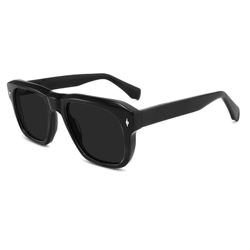 Vintage Polarized Acetate Sunglasses Men Handmade Quality Retro Designer UV400 Sunglasses Women Luxury Brand Big Face Eyewear