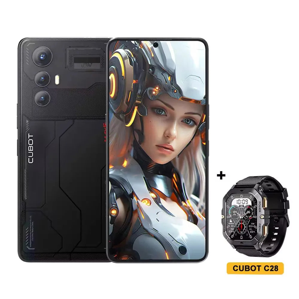 CUBOT MAX 5 5G Smartphone 6.95" 144Hz Screen MTK Dimensity 8200 Octa Core 24GB(12+12)RAM 256GB ROM Android 14 100MP Main Camera