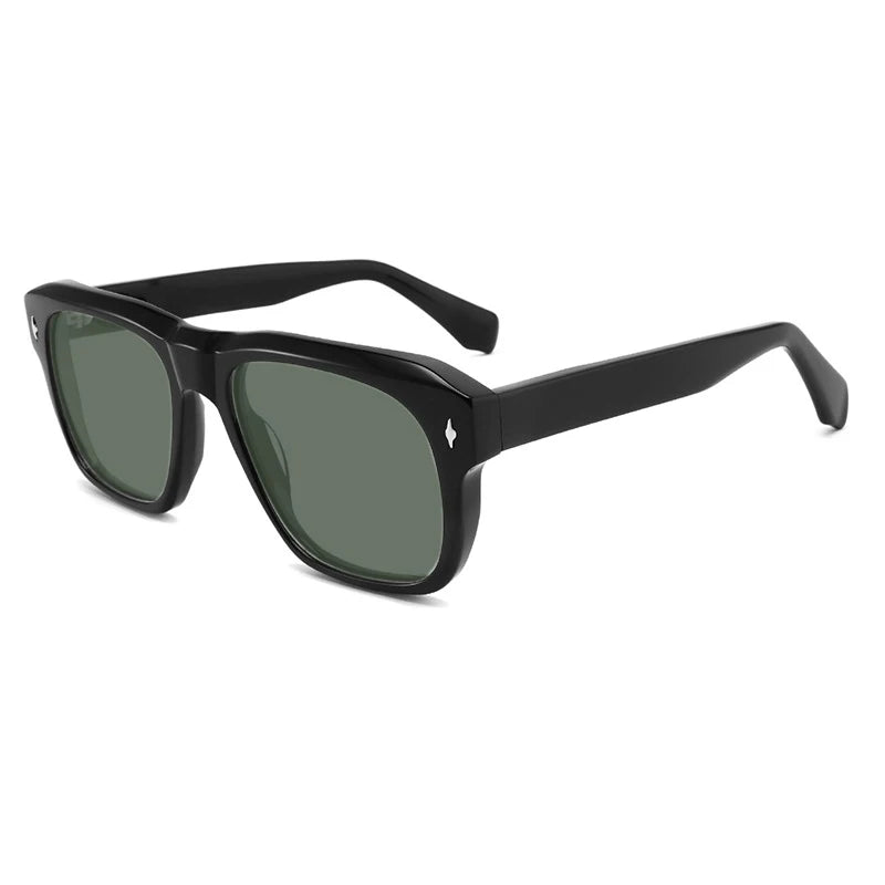 Vintage Polarized Acetate Sunglasses Men Handmade Quality Retro Designer UV400 Sunglasses Women Luxury Brand Big Face Eyewear