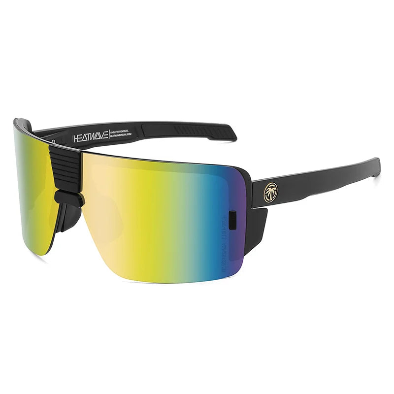 2024 New Heat wave Brand VECTOR Extra Large Men's Outdoor Sports Bike Windproof Sunglasses Fashion Women's Tone