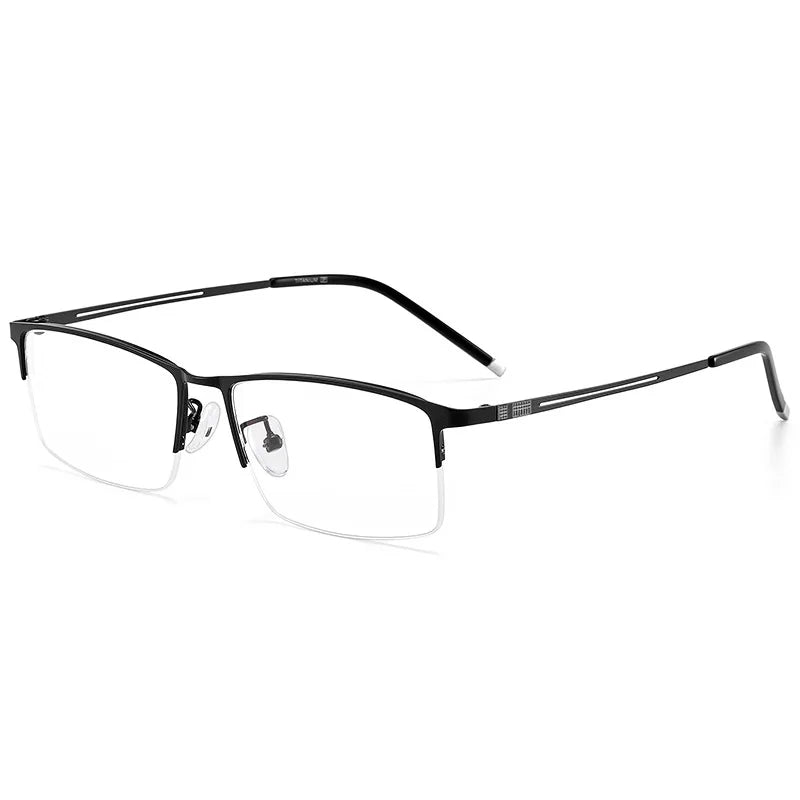 Reven Jate 990070 Spectacles Optical Fashion Light Eyeglasses Frame For Men Eyewear Half-rim Glasses with 3 Optional Colors