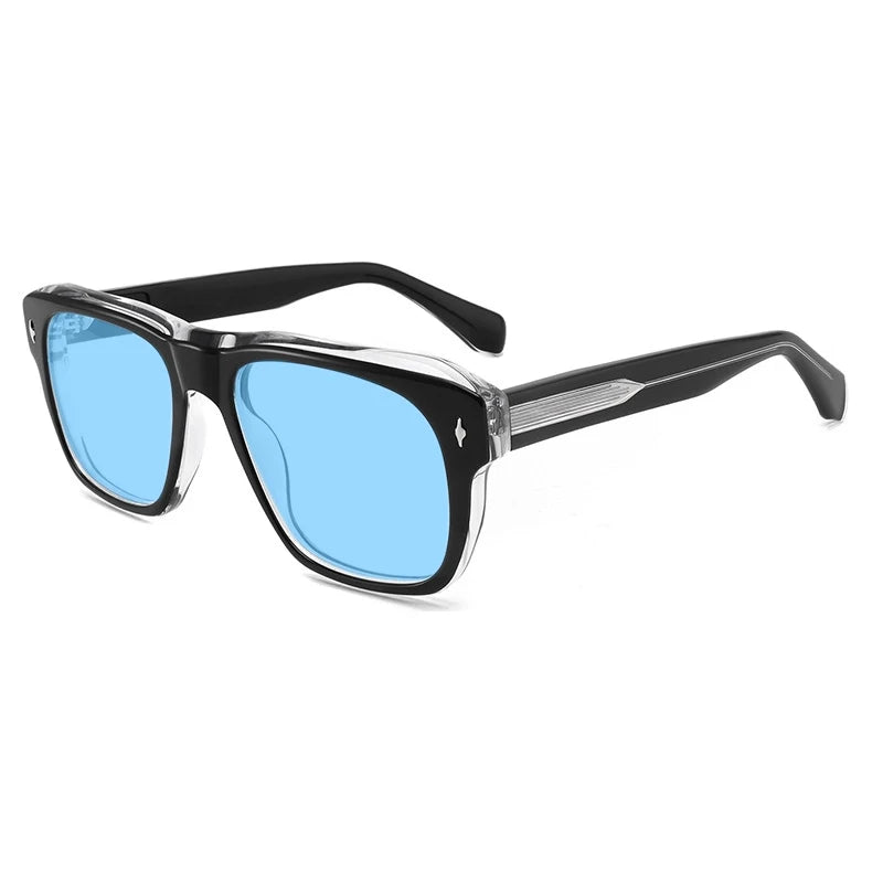 Vintage Polarized Acetate Sunglasses Men Handmade Quality Retro Designer UV400 Sunglasses Women Luxury Brand Big Face Eyewear