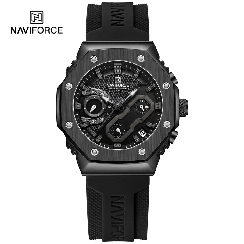 NAVIFORCE NF8035 Fashion Sport Lover's Watches for Men and Women Silicone Strap Military Waterproof High Quality Couple watches