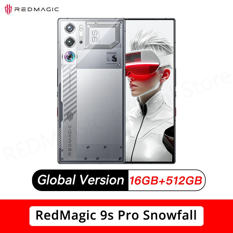Global Version RedMagic 9s Pro 5G Gaming Phone 6.8" Snapdragon 8 Gen3 Leading Version 6500mAh 80W Charge 50MP NFC