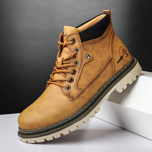 Brand Men Super Warm Snow Boots Winter Men's Ankle Boots Waterproof Short Outdoor Sneakers Autumn Men's Motorcycle