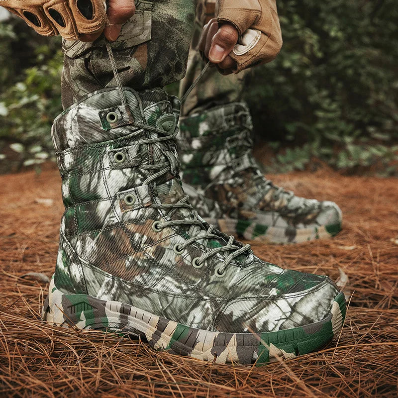 New Training Boots High-quality Desert Boots Hiking Sneakers Men Non-Slip Waterproof Outdoor Comfortable Leather Boots Men Shoes