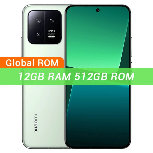 Xiaomi Mi 13 Global ROM Snapdragon 8 Gen 2 Cellphone 120Hz OLED Screen 50MP Leica Camera 67W Fast Charger IP68 MIUI 14
